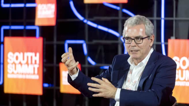 El gigante informativo alemán Bertelsmann ficha a Pablo Isla El expresidente de la Ejecutiva de Inditex, Pablo Isla, durante una charla en la primera jornada del South Summit Madrid 2022