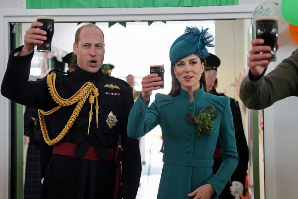 Kate y Guillermo durante la última celebración de San Patricio