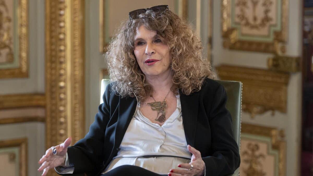 La poetisa y novelista, Gioconda Belli, durante un homenaje en la Casa de América, el 22 de marzo de 2023, en Madrid.