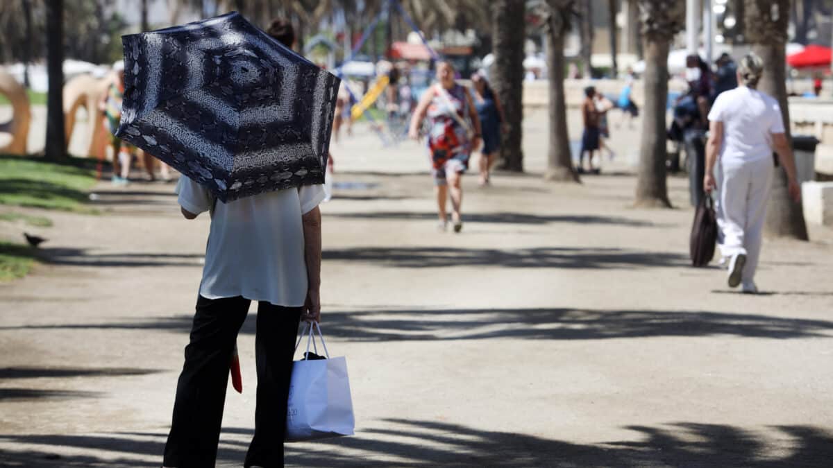 Ola de calor en Málaga.