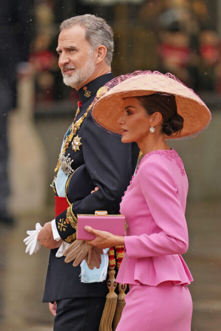 Felipe y Letizia a su llegada a la abadía de Westminster