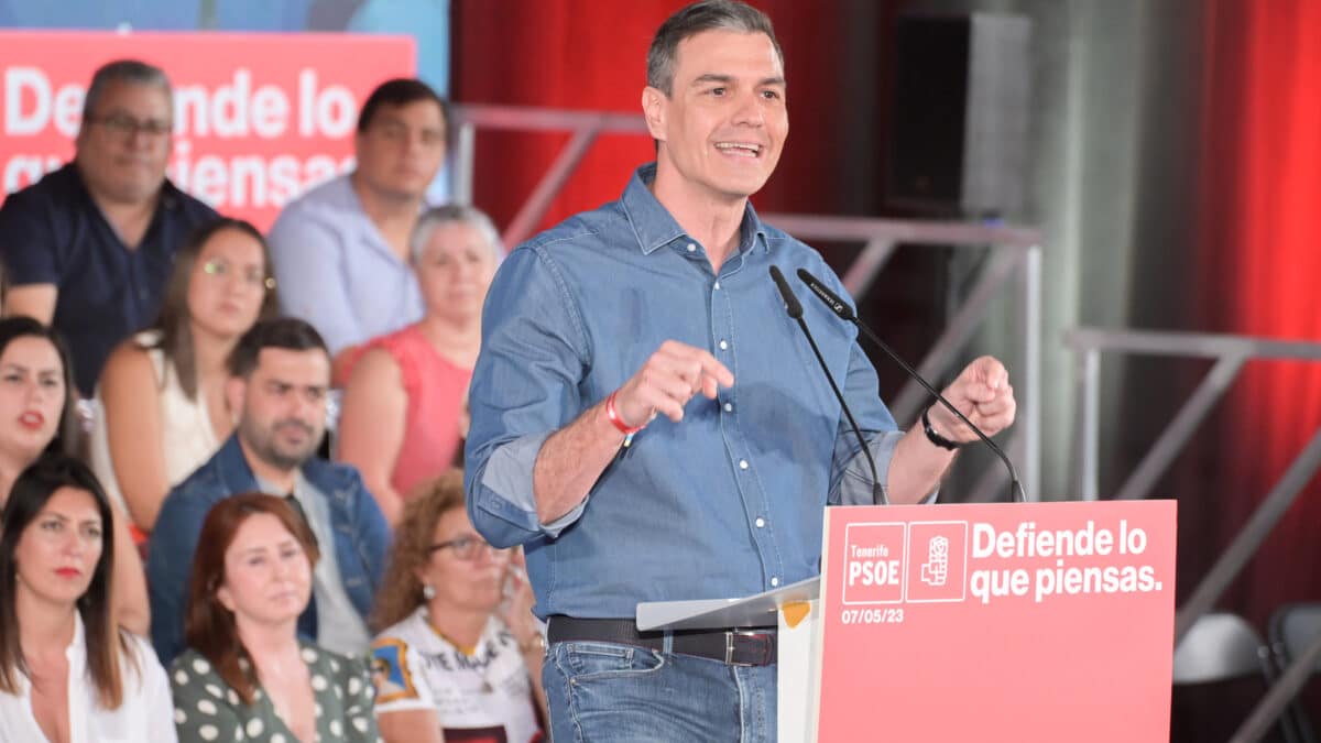 Pedro Sánchez, en Tenerife.