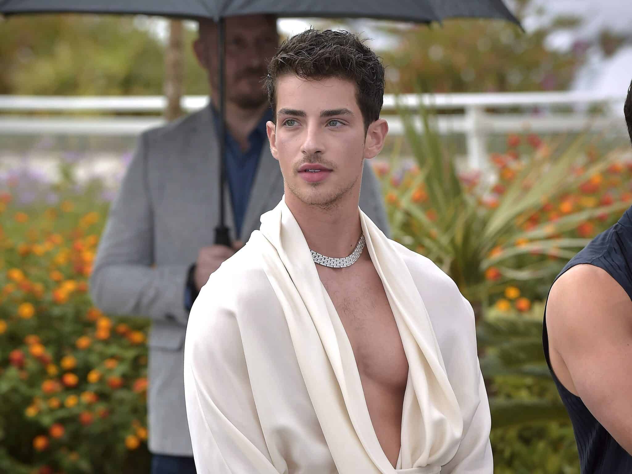 Spanish actor Manu Rios poses at the presentation of the film 