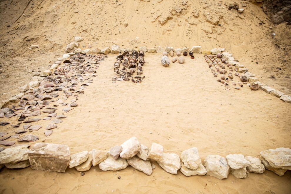 Restos arqueológicos funerarios en Egipto