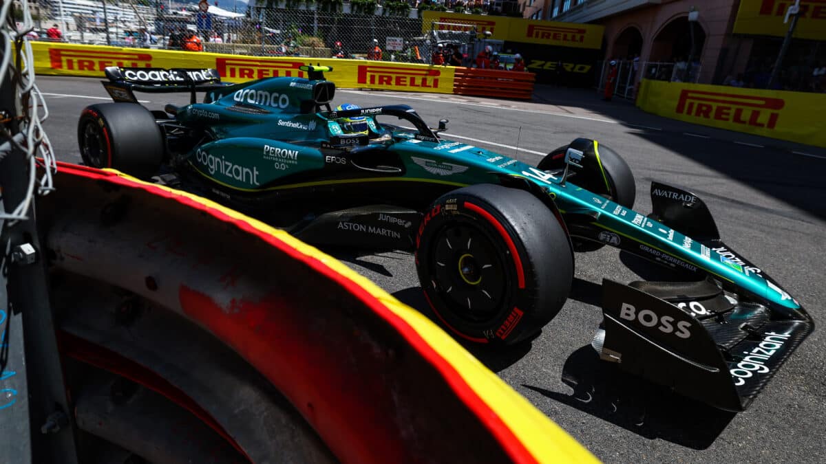 Fernando Alonso durante la clasificación del GP de Mónaco