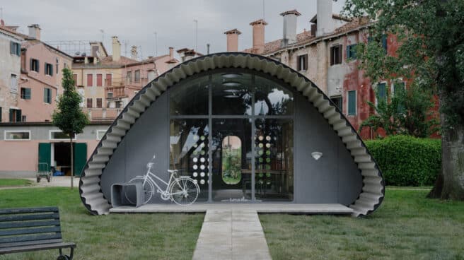 Casa diseñada por la Fundación de Norman Foster para los refugiados.