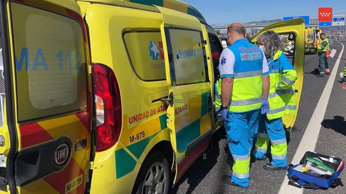Una pareja de ancianos muere en un accidente en la A-1 al salirse el coche de la carretera