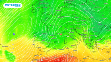 Cambio radical del tiempo el miércoles: lluvias, tormentas y nieve