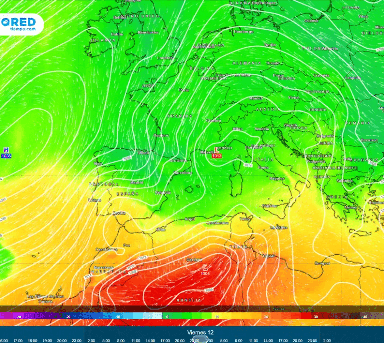 Cambio radical del tiempo el miércoles: lluvias, tormentas y nieve