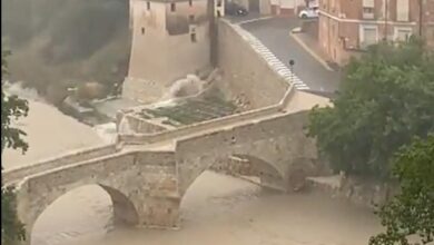 Onteniente bate su récord de lluvia en cien años