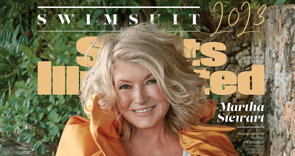 Martha Stewart en la portada de Sports Ilustrated Swimsuit 2023