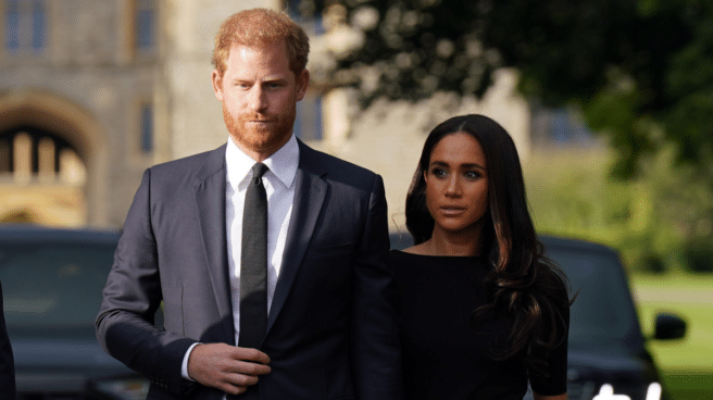 Harry y Meghan tras el fallecimiento de Isabel II el pasado mes de septiembre Harry y Meghan tras el fallecimiento de Isabel II el pasado mes de septiembre