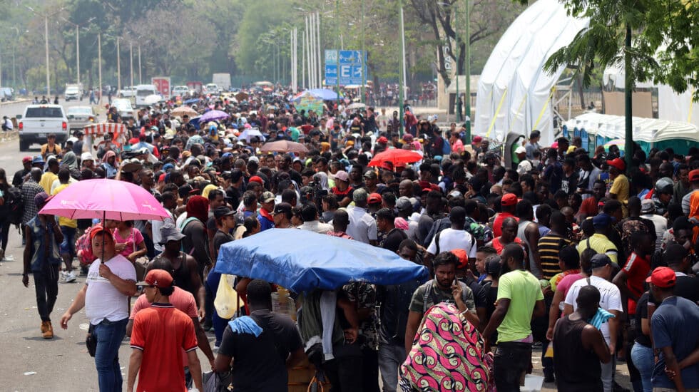 Migrantes en Tapachula, México