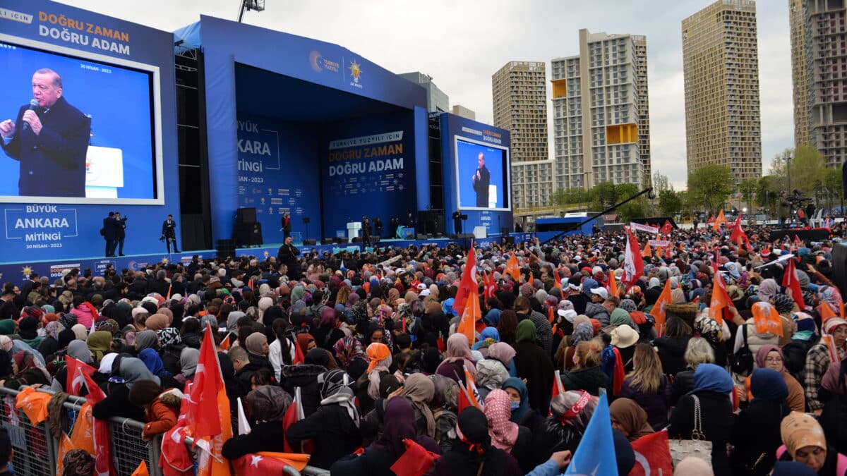 Mitin de Erdogan en Ankara