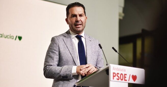 Noel López, en un acto del PSOE de Andalucía. Noel López, en un acto del PSOE de Andalucía.
