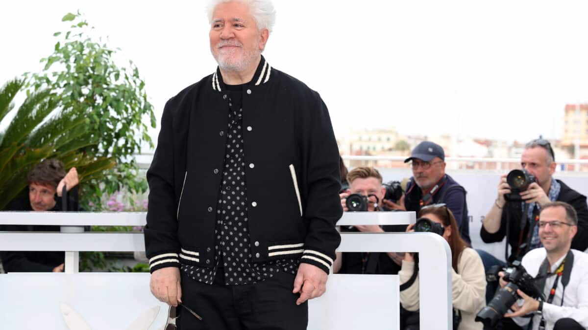 El cineasta español Pedro Almodóvar en el Festival de Cannes 2023