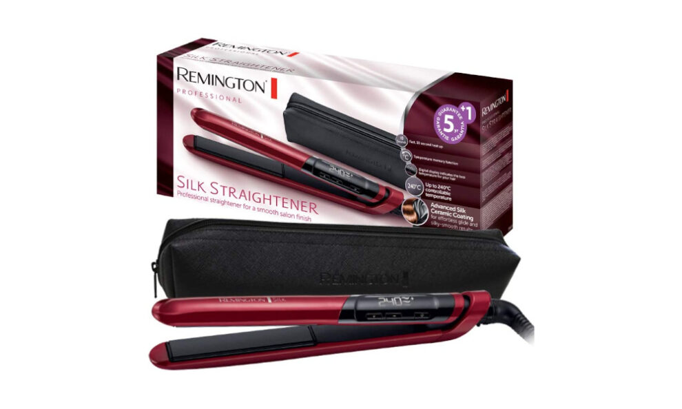 plancha de pelo Remington en color rojo