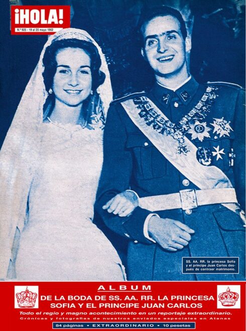 La portada de ¡HOLA! recogió el enlace entre Juan Carlos y Sofía, a pesar de que Franco no quiso que la prensa española cubriera el evento