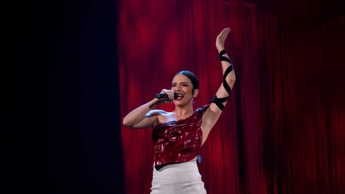 El look de Blanca Paloma en el ensayo de Eurovisión fue una interpretación del que triunfó en el Benidorm Fest