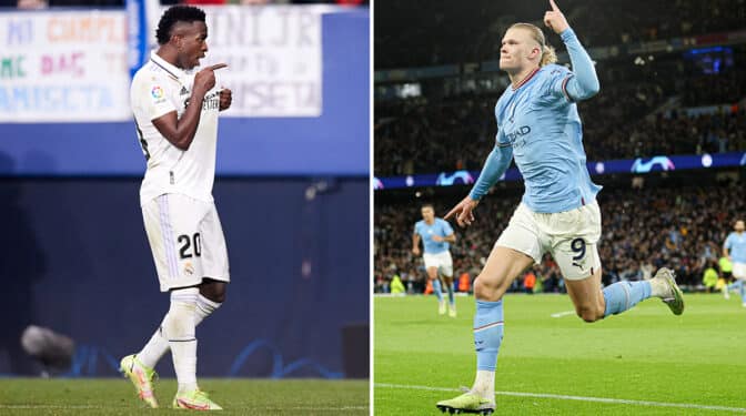Vinicius-Haaland, la batalla por la gloria de los nuevos reyes del fútbol