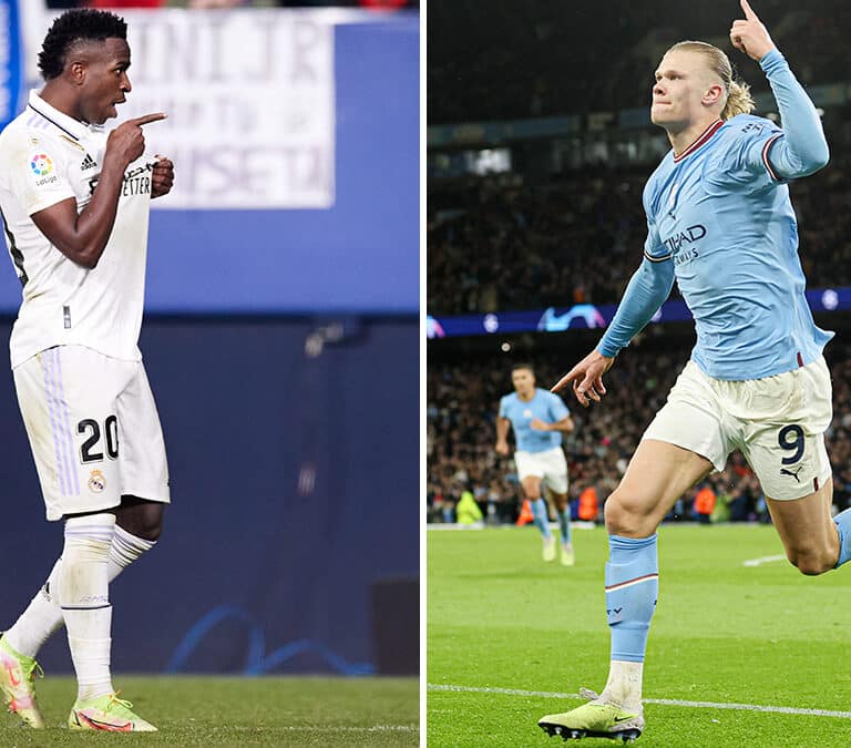 Vinicius-Haaland, la batalla por la gloria de los nuevos reyes del fútbol