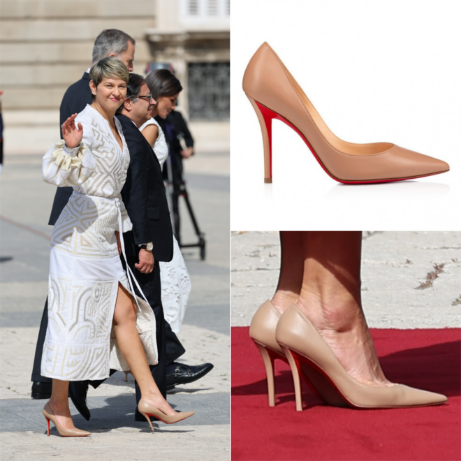 Los zapatos de más de 700 euros de Louboutin de Verónica Alcocer