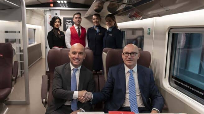 Simone Gorini, Consejero Delegado de Iryo, y Jesús Nuño de la Rosa, CEO de Air Europa.