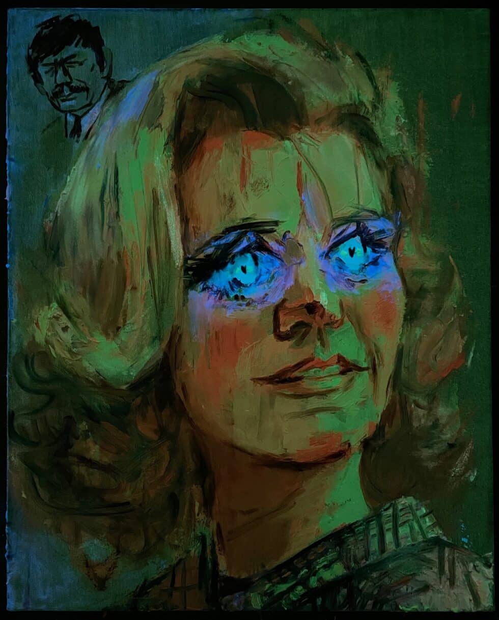 Nina Childress. Agente doble (Lee Remick), 2022. Cortesía del artista, Nathalie Karg Gallery (New York), Art : Concept (Paris).