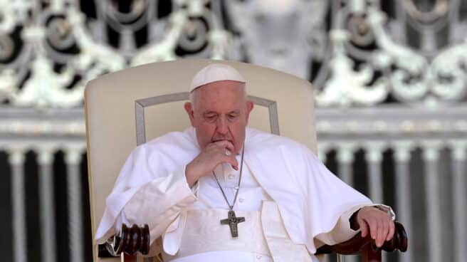 El Papa Francisco preside la audiencia general semanal en la Plaza de San Pedro del Vaticano este miércoles.