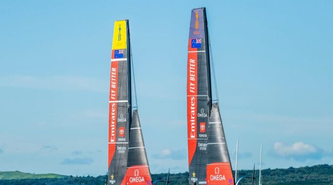 Los AC40 ya calientan para la 37ª America's Cup Barcelona 2024