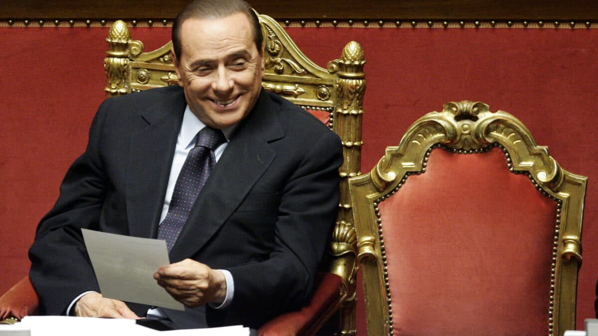 Silvio Berlusconi, en el Senado italiano