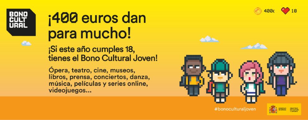 Imagen del Bono Cultural Joven 2023 del Ministerio de Cultura