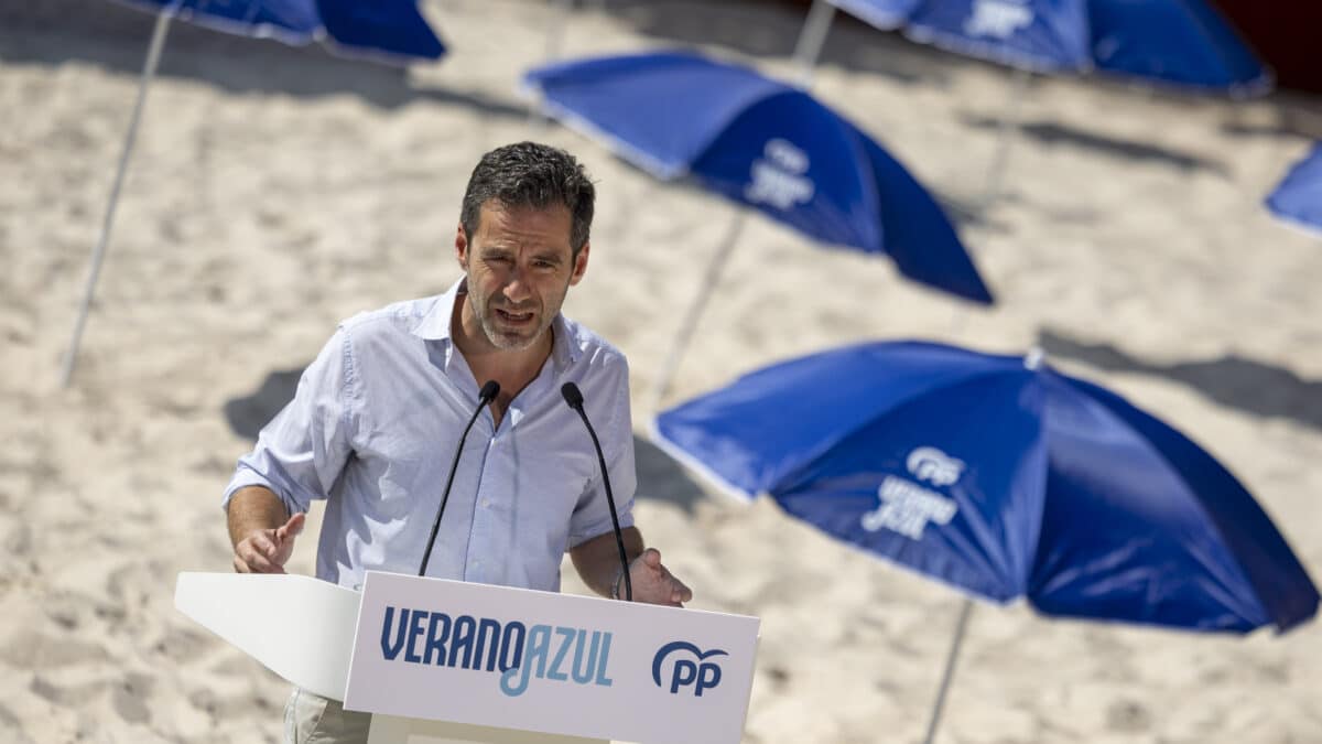 El portavoz de Campaña y vicesecretario de Cultura y Sociedad Abierta del PP, Borja Sémper, presenta acciones de campaña para las próximas elecciones generales, este jueves en Madrid.