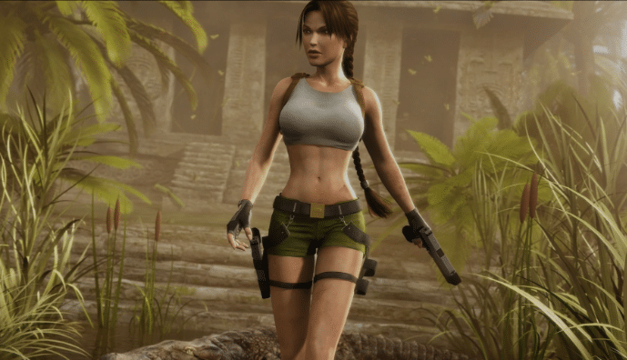 Lara Croft en el videojuego Tomb Raider