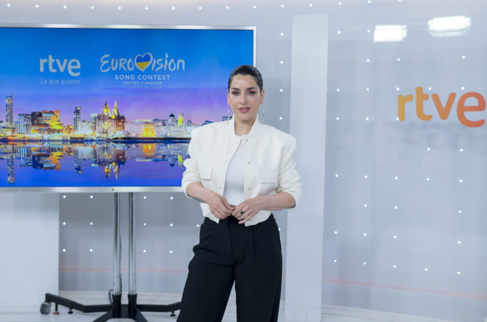 La cantante Ruth Lorenzo posa tras un junket de prensa sobre Eurovisión 2023