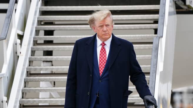 EuropaPress_5163439_01_may_2023_united_kingdom_aberdeen_former_us_president_donald_trump Donald Trump durante su visita en el mes de mayo al Reino Unido.