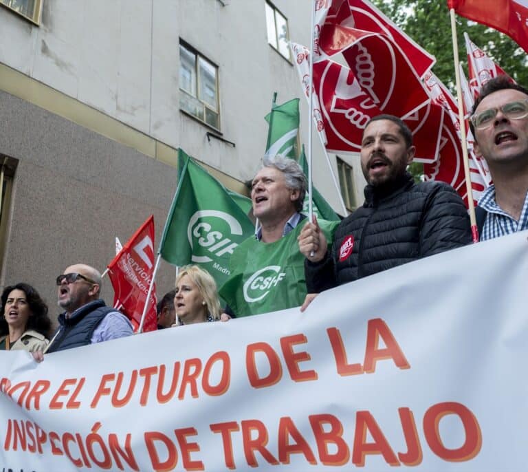 La primera huelga de la Inspección de Trabajo arranca con los sindicatos divididos