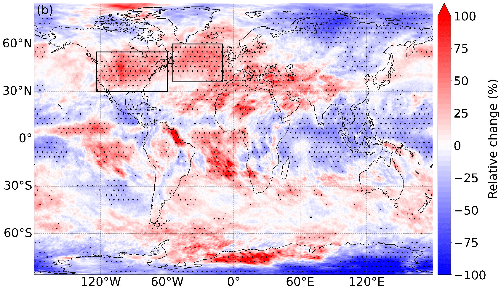 Mapa mundial que ilustra el aumento de turbulencias desde 1979 a 2020. Las zonas marcadas en rojo son las que más cambios han experimentado. MARK PROSSER