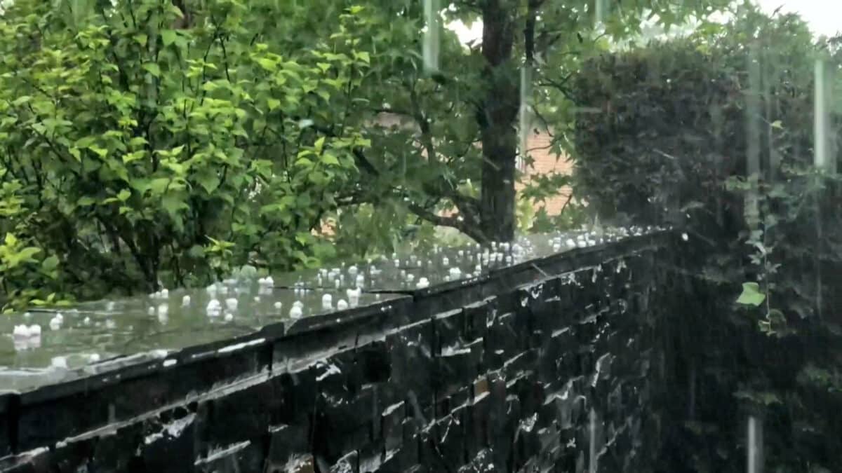 Vídeo | Así ha sido la granizada en Villanueva de la Cañada