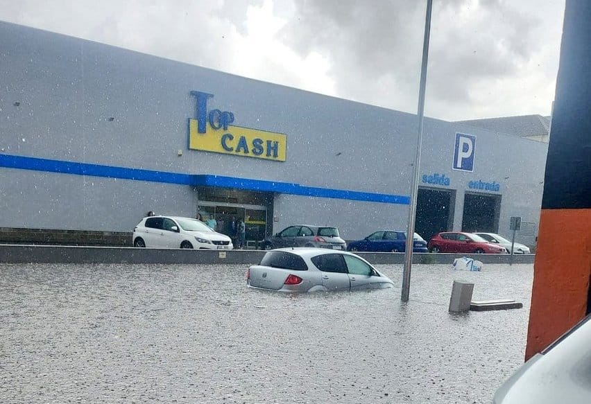 Inundaciones graves en la ciudad de Ávila tras la fuerte tormenta