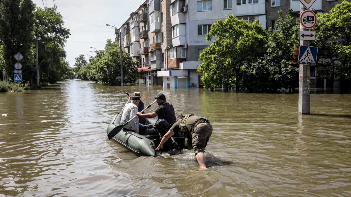 Jersón, inundada