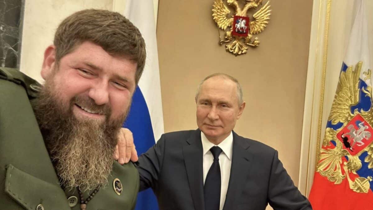 Ramzan Kadirov junto a Vladimir Putin