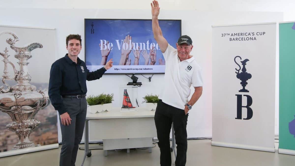 El director del programa de voluntariado de la America’s Cup, Xavier Prat, y el CEO de ACE Barcelona Grant Dalton