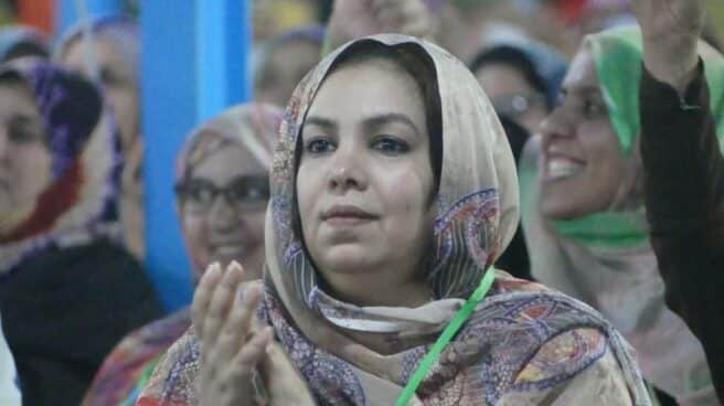mahfouda Mahfouda Lafkir, activista saharaui sometida a acoso en los territorios ocupados del Sáhara Occiddental.