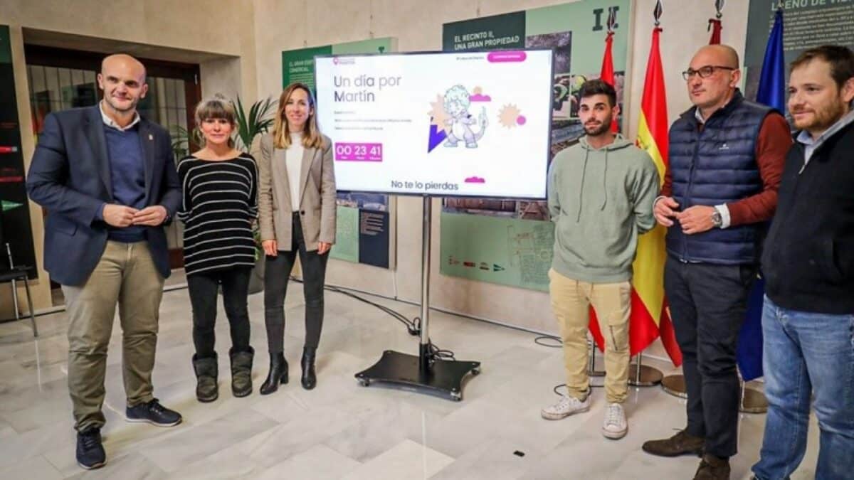Presentación del acto 'Un día por Martín' en el Ayuntamiento de Murcia.