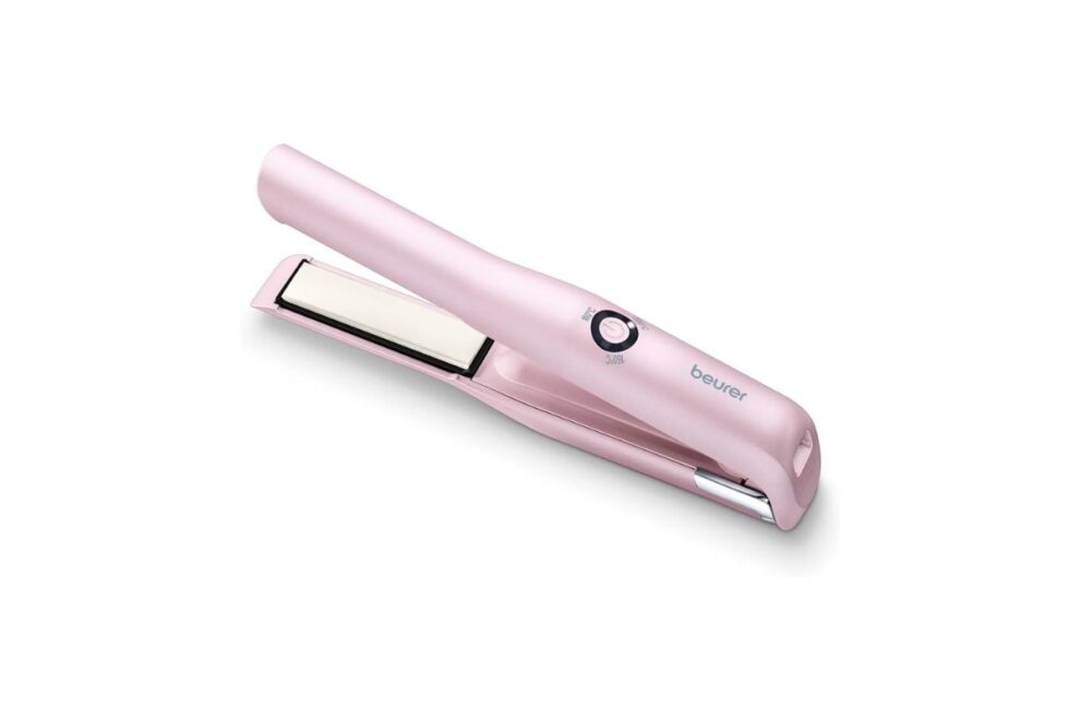 Plancha de pelo Beurer HS 20 de color rosa