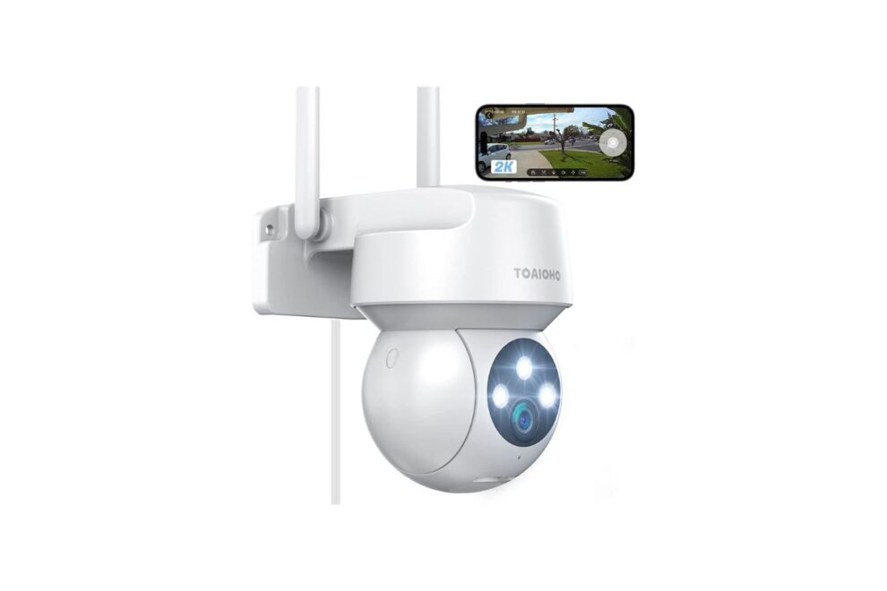 cámara de vigilancia TOAIOHO en color blanco