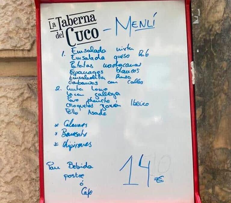 14 euros a las 14 horas: cuando la subida del menú no se hace indigesta