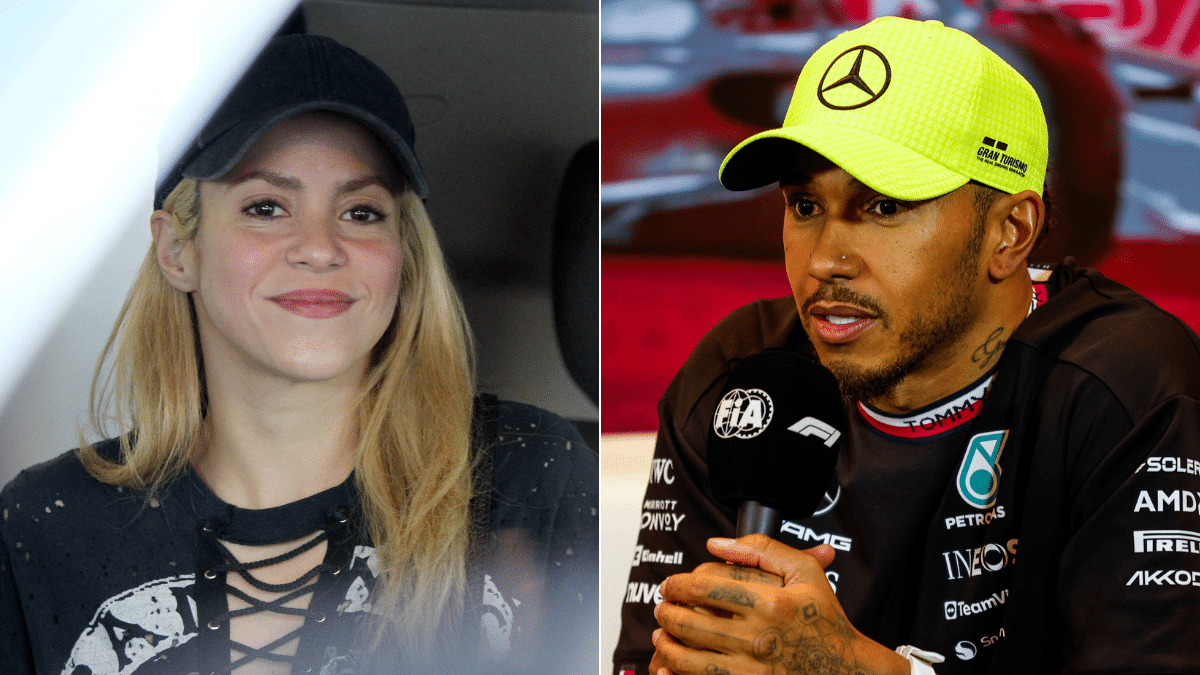 Shakira y Lewis Hamilton