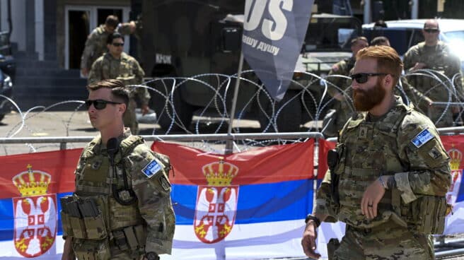 Soldados de la KFOR en Kosovo